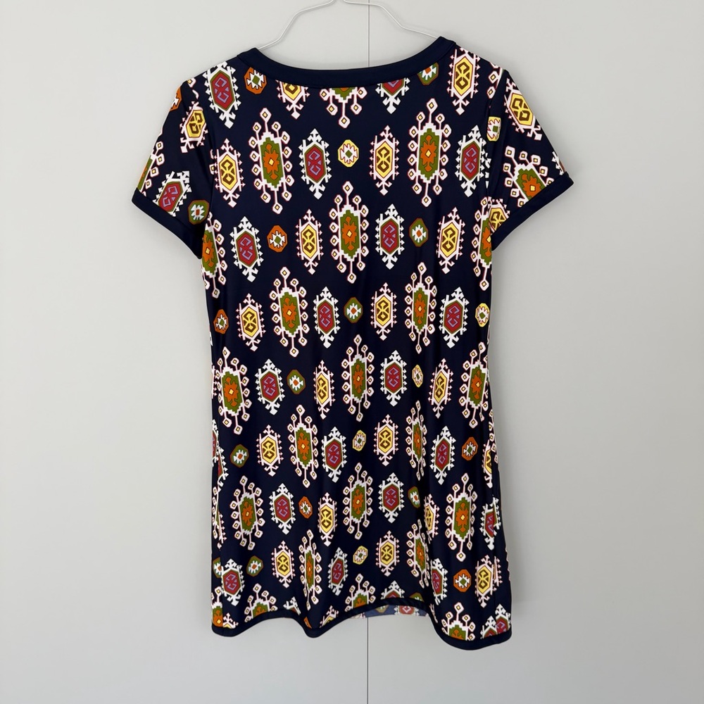 JUDE CONNALLY Ella Shift Dress Jude Cloth Nylon Spandex in Geometric Medallion - Picture 3 of 5